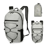 Flexo | Ultraleichter Faltbarer Rucksack für Reisen – Hellgrau