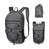 Flexo | Ultraleichter Faltbarer Rucksack für Reisen – Dunkelgrau