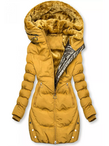 Laaraza | Warme Winterjacke Damen für Outdoor Einsatz – Gelb
