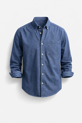 Bukayo – Langärmliges Hemd Mit Knöpfen – Blau