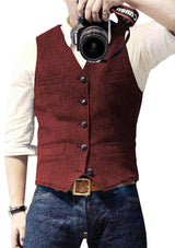 Florent - Stilvolle Herrenweste – Rot