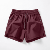 Ethan™ Sport-Shorts mit schnelltrocknendem, hochelastischem High-Mobility-Gewebe – Bordeaux