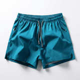 Ethan™ Sport-Shorts mit schnelltrocknendem, hochelastischem High-Mobility-Gewebe – Nebelblau