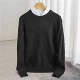 François | Hochwertiger Kaschmirpullover – Schwarz