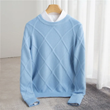François | Hochwertiger Kaschmirpullover – Blau