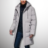 Herren Parka Jacke | wasserdichte Ausführung mit gerader Form – Grau