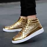 Jacke - glitzerschuhe für herren – Gold
