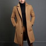 Franz | Eleganter Wollmantel für Herren Winter – Beige