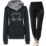 Silvana - kuscheliger und warmer jogginganzug für damen – Schwarz