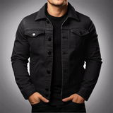 Freizeitjacke Mit Knopfleiste - Giuseppe – Schwarz