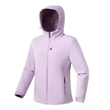 Jessika | Funktionale Softshell Jacke mit Kapuze – Lila