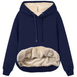 Furriela fleece-hoodie – absoluter komfort für den winter – Blau