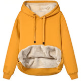 Furriela fleece-hoodie – absoluter komfort für den winter – Gelb