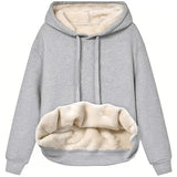Furriela fleece-hoodie – absoluter komfort für den winter – Hellgrau