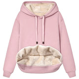 Furriela fleece-hoodie – absoluter komfort für den winter – Rosa