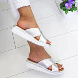 CloudWalk | Ergonomische Trend-Sandalen – Silber