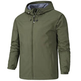 Wasserabweisende jacke – grau – Armeegrün
