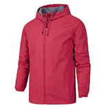 Wasserabweisende jacke – grau – Rot