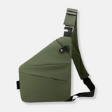 Unisex Schlank Anti-Diebstahl Umhängetasche | Klein – Camo Grün