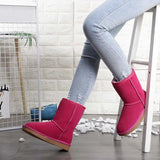 Aussie - Bequeme und warme Schuhe – Dunkelrosa