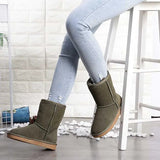Aussie - Bequeme und warme Schuhe – Armeegrün