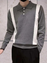 Malcolm - klassischer herren pullover – Grau