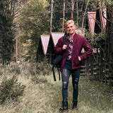 Gabriel - Stylische Bomberjacke für Herren – Wein
