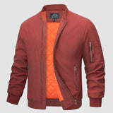 Gabriel - Stylische Bomberjacke für Herren – Orange