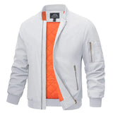 Gabriel - Stylische Bomberjacke für Herren – Weiß
