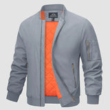 Gabriel - Stylische Bomberjacke für Herren – Hellgrau