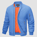 Gabriel - Stylische Bomberjacke für Herren – Hellblau