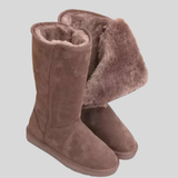 Gefütterter Damenstiefel - Carolina – Braun