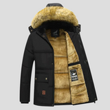 Gefütterter Herren-Winterparka - Thorben – Schwarz