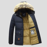 Gefütterter Herren-Winterparka - Thorben – Hellblau