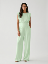 Pippa - Figurformender Jumpsuit – Grün