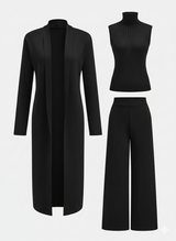 Ariaen - Koordiniertes dreiteiliges Set – Schwarz