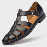 Emil | Premium Herren-Sandalen im Gladiator-Stil – Schwarz