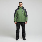 Herrenset | Kombinierte Ski-Jacke und Hose – Grün
