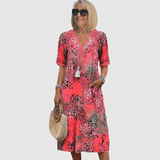 Nerida - Leichtes Midikleid – Pink