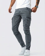 Dario | Bequeme Stretch Cargo-Hose für jeden Tag – Grau