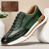 Huxley - Strukturierte Sneaker – Grün