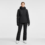 Damen Skiset | Zweiteilige Jacke Hose geschlossene Form – Schwarz