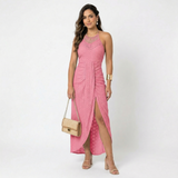 Phaedra - Fließendes Wickelkleid – Pink