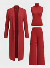 Ariaen - Koordiniertes dreiteiliges Set – Rot