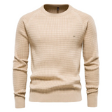 Gemütlicher Rundhals Pullover für kalte Tage – Beige