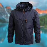 JORA - Super wind- und wasserdichte, warme Jacke mit Kapuze – Dunkelblau