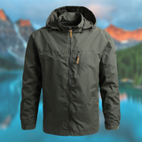 JORA - Super wind- und wasserdichte, warme Jacke mit Kapuze – Grün