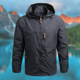 JORA - Super wind- und wasserdichte, warme Jacke mit Kapuze – Grau