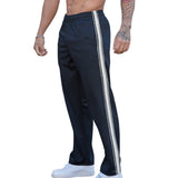 Harry | Trendige Gestreifte Jogginghose – Marineblau