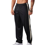Harry | Trendige Gestreifte Jogginghose – Schwarz